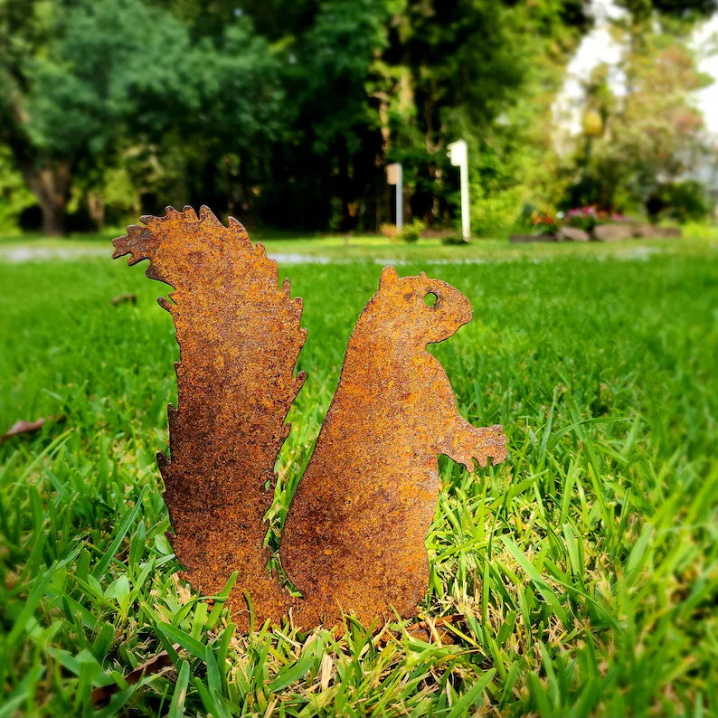 🌿Handmade Metal Garden Art - Rusted Garden Decor