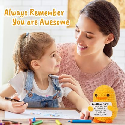 MBL Gifts for Mom Mothers Day - I Duck Love You Mom, Handmade Crochet Funny Cool Cute Small Duck Unique Presents for Birthday Mama Bonus Step Mother Mother's Stocking Stuffers