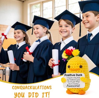 MBL Gifts for Mom Mothers Day - I Duck Love You Mom, Handmade Crochet Funny Cool Cute Small Duck Unique Presents for Birthday Mama Bonus Step Mother Mother's Stocking Stuffers