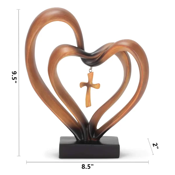 🔥Last Day 50% OFF🔥-✝Easter Jesus Entwined Hearts Cross💞