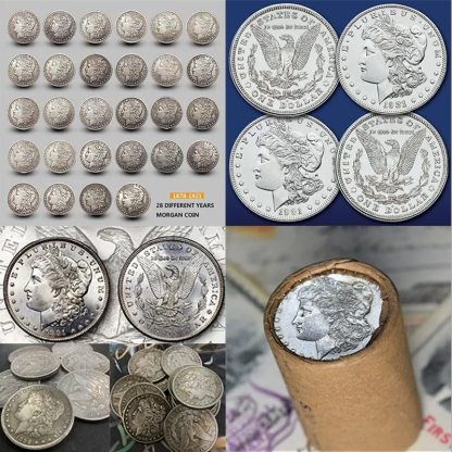 🔥LAST DAY SALE 70% OFF 🔥 28 PCS 1878-1902 Morgan Silver Dollar 【Complete Set】