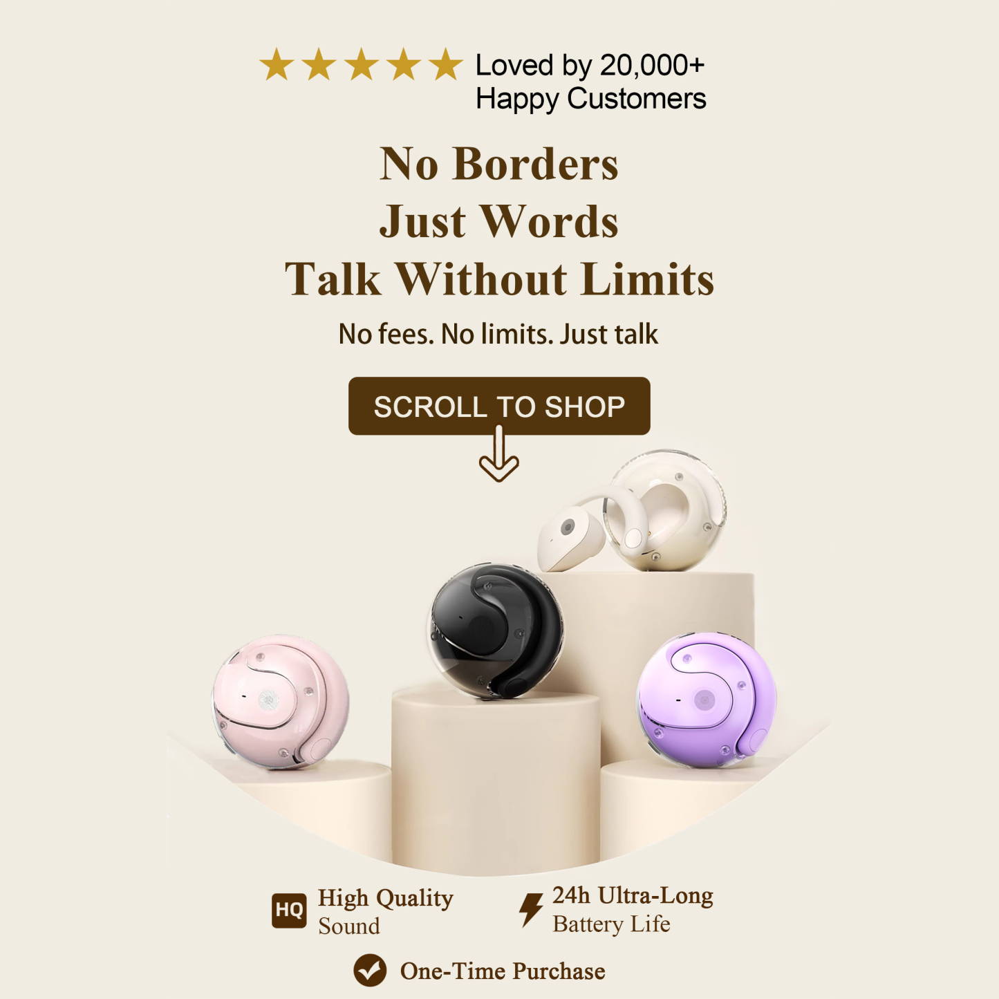 🔥HY-T26 Pro Wireless Bluetooth Translation Earbuds