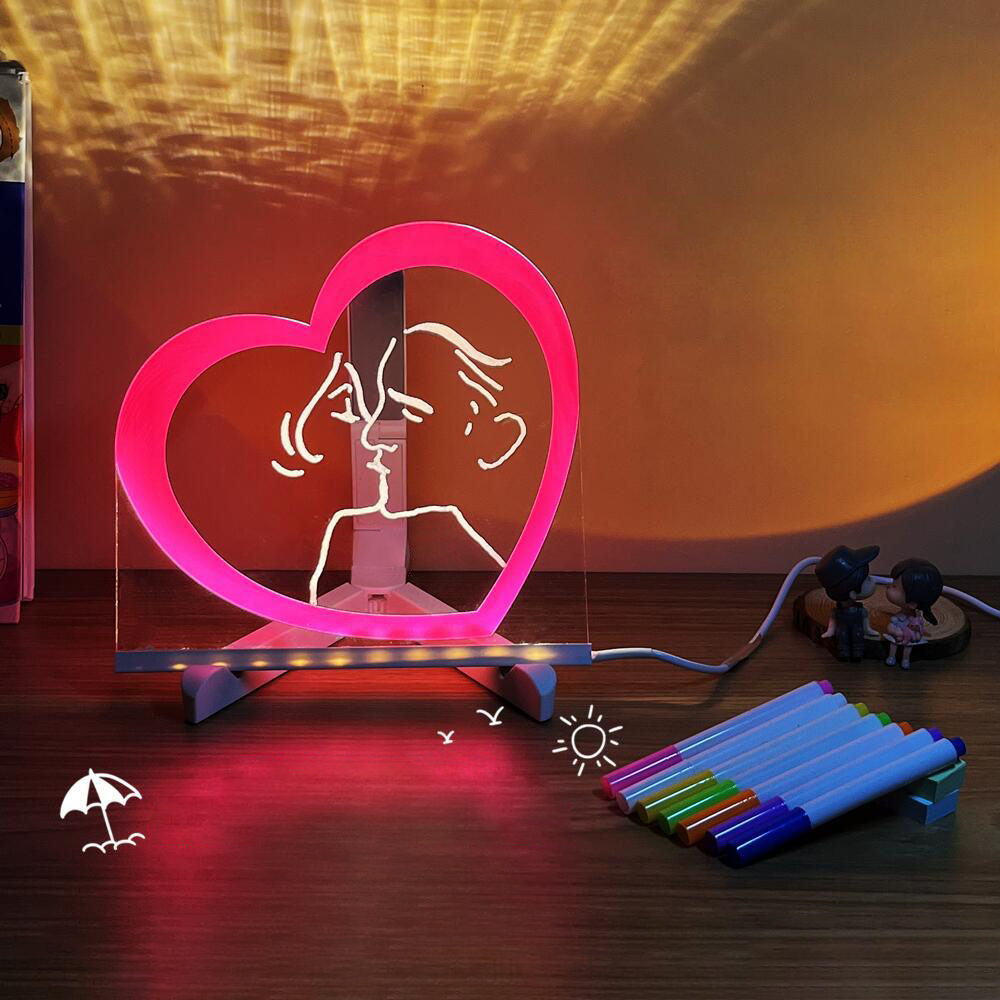 💝Perfect Christmas Gifts For Your Kids💝Glowy Drawing Set with 7 Pens