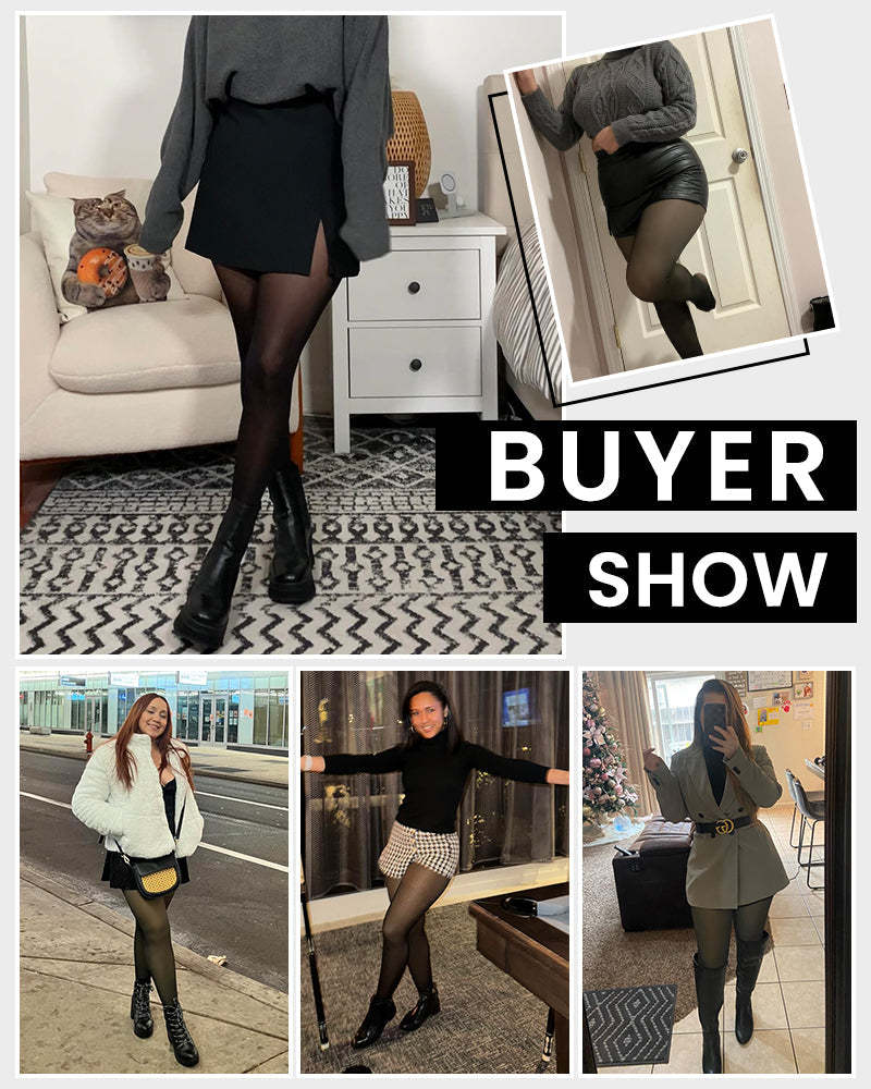 Fleece-Lined Skin Tone Tights