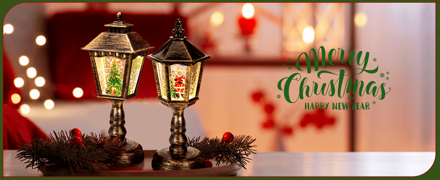 Christmas Musical Snow Globe Lantern