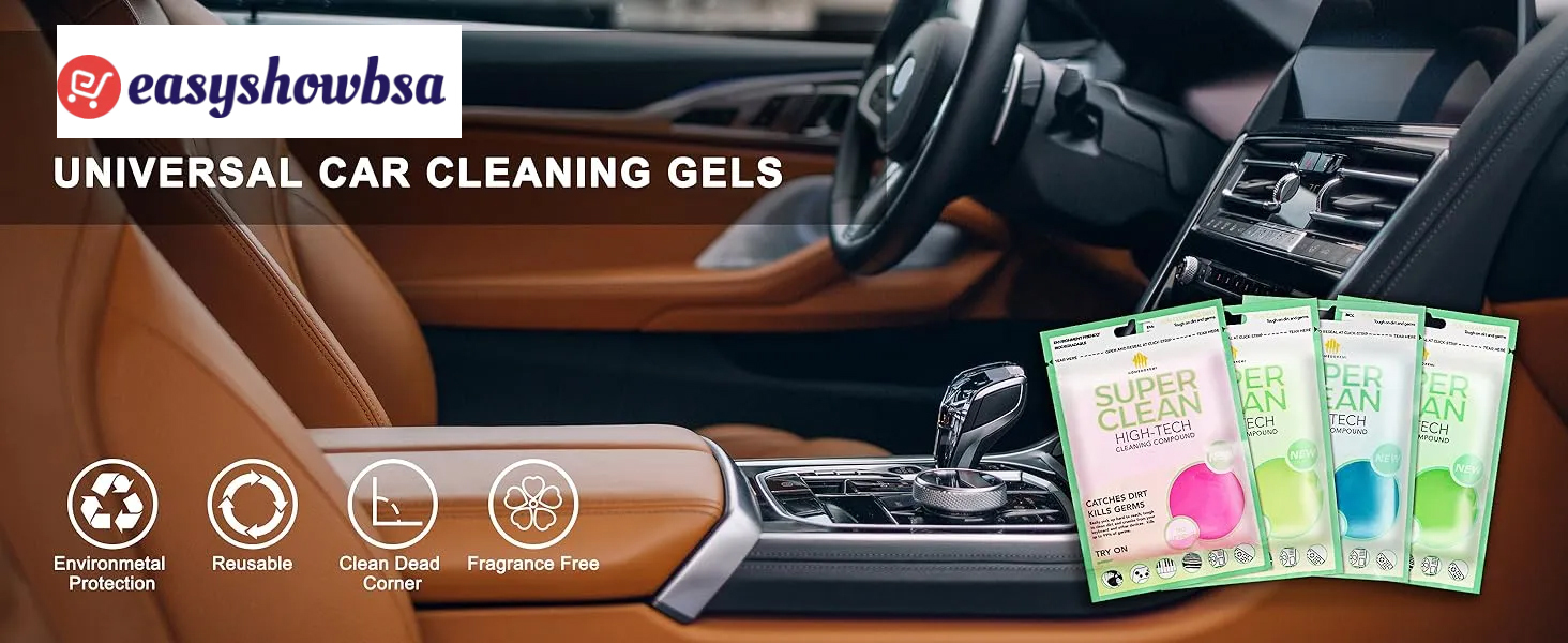 4 Pack Universal Car Cleaning Gel,320g (2.8oz/pcs)