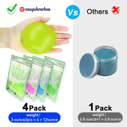 4 Pack Universal Car Cleaning Gel,320g (2.8oz/pcs)