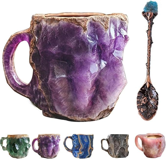 Last 4 hours 57% OFF -2024 New Mineral Crystal Coffee Mugs