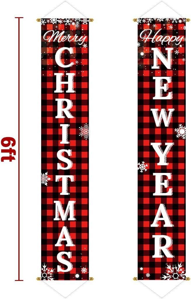 Christmas Decorations Outdoor Yard Front Porch Sign Set