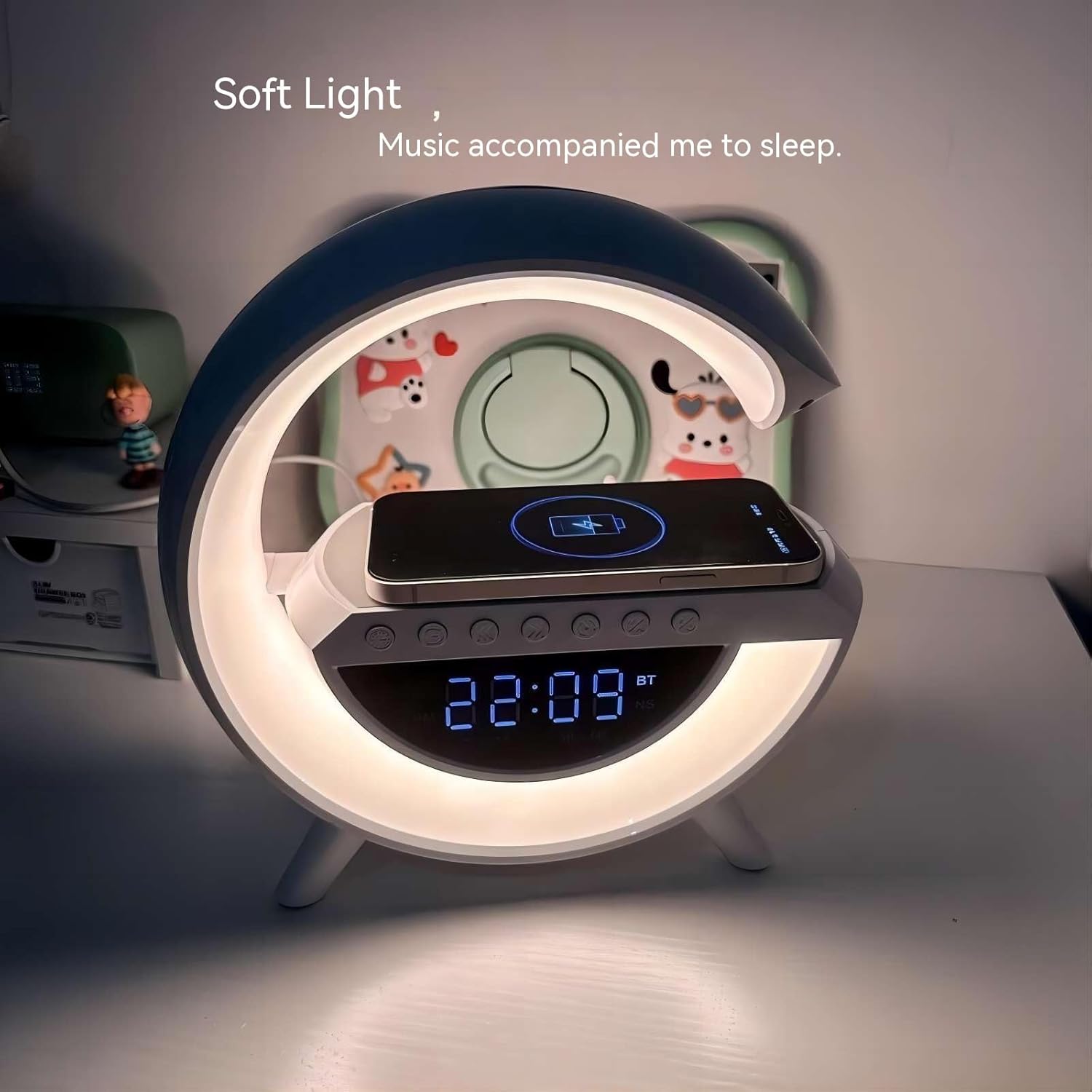 🔥Last Day 49% OFF🧶G-shaped Led Wireless Charging Speaker