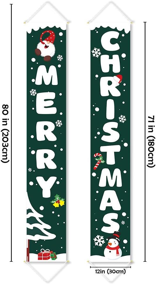 Christmas Decorations Outdoor Yard Front Porch Sign Set