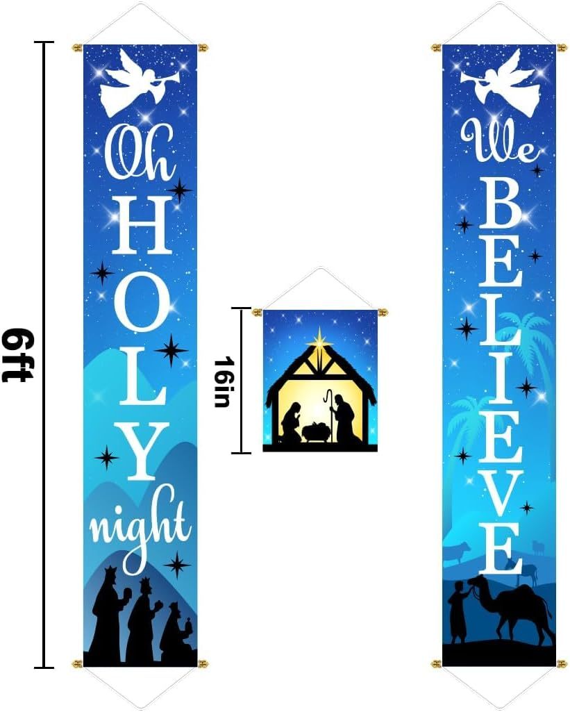 Christmas Decorations Outdoor Yard Front Porch Sign Set