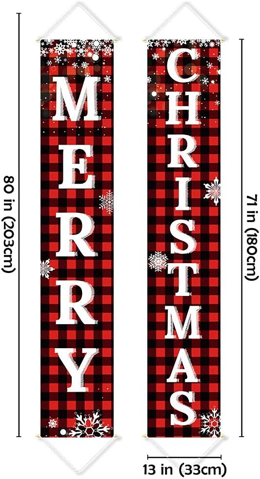 Christmas Decorations Outdoor Yard Front Porch Sign Set