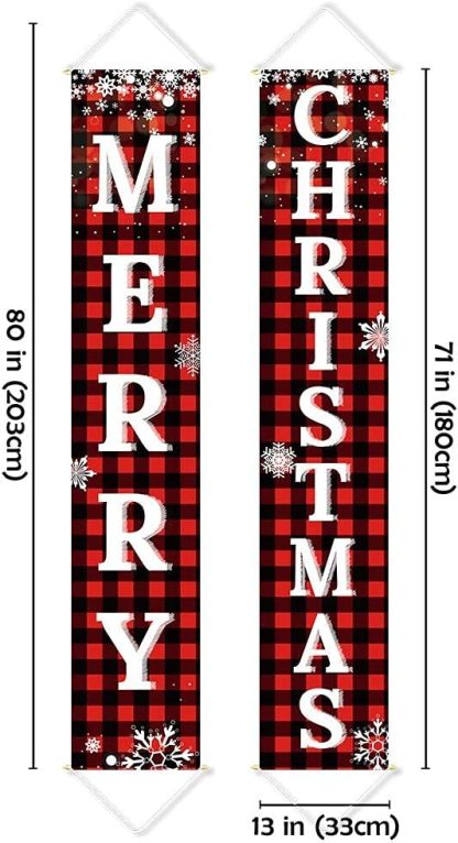 Christmas Decorations Outdoor Yard Front Porch Sign Set