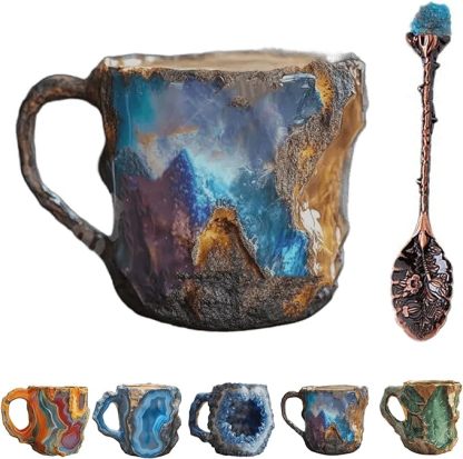 Last 4 hours 57% OFF -2024 New Mineral Crystal Coffee Mugs
