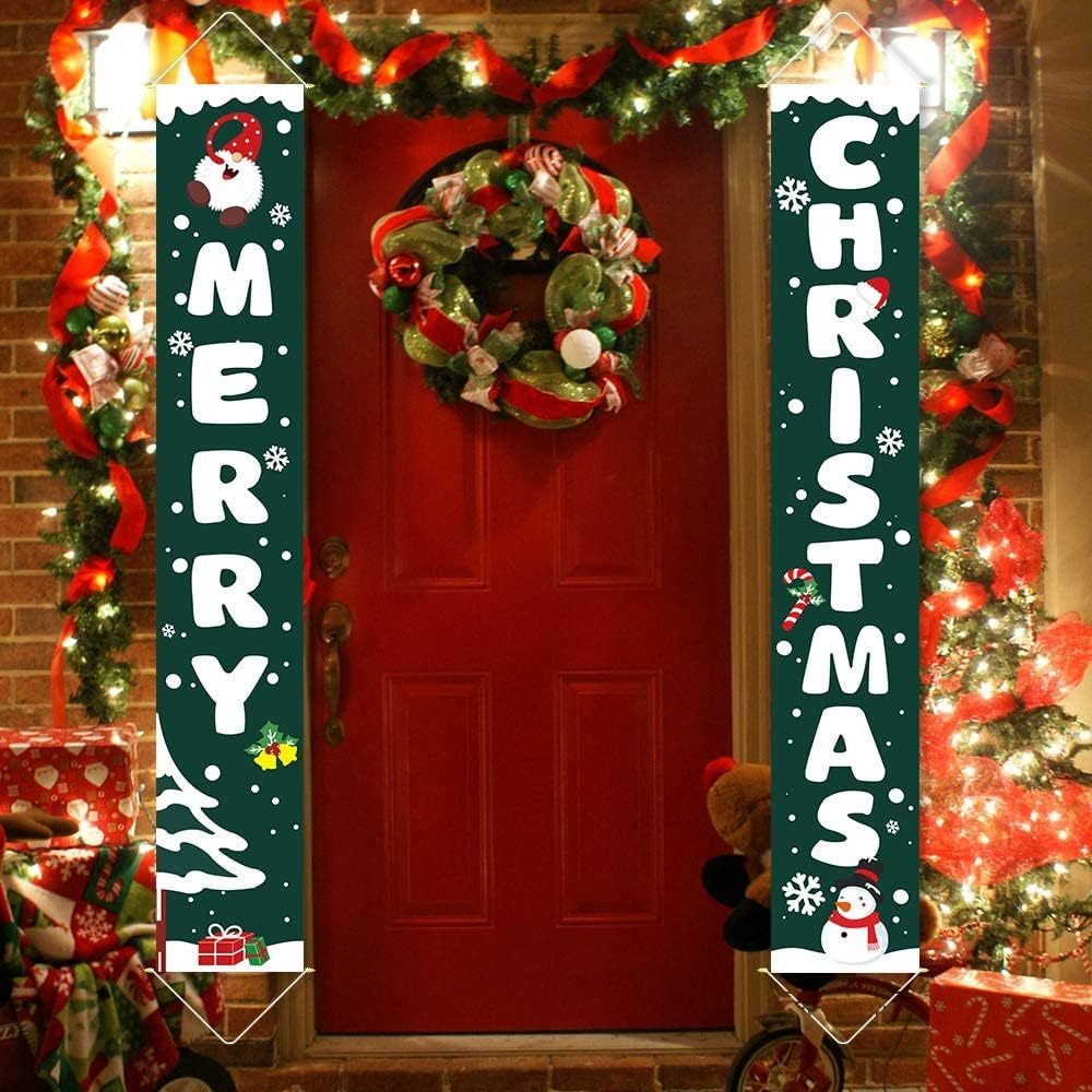 Christmas Decorations Outdoor Yard Front Porch Sign Set