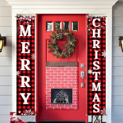 Christmas Decorations Outdoor Yard Front Porch Sign Set