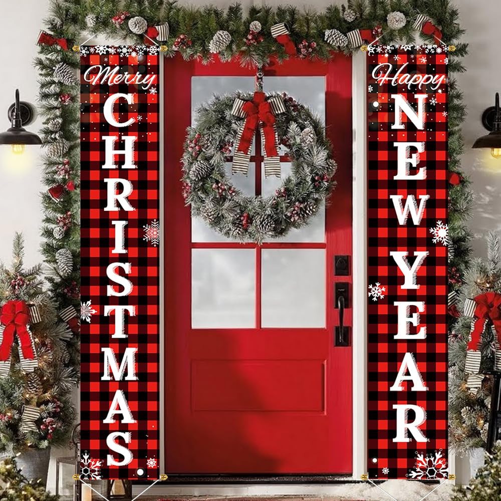 Christmas Decorations Outdoor Yard Front Porch Sign Set