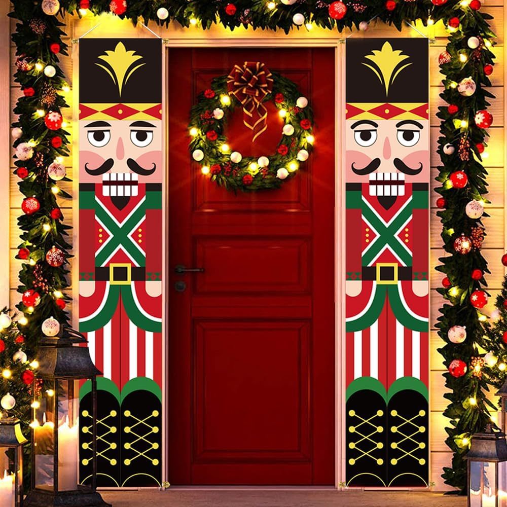 Christmas Decorations Outdoor Yard Front Porch Sign Set