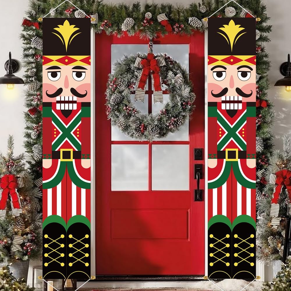 Christmas Decorations Outdoor Yard Front Porch Sign Set