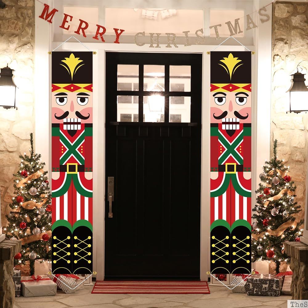 Christmas Decorations Outdoor Yard Front Porch Sign Set