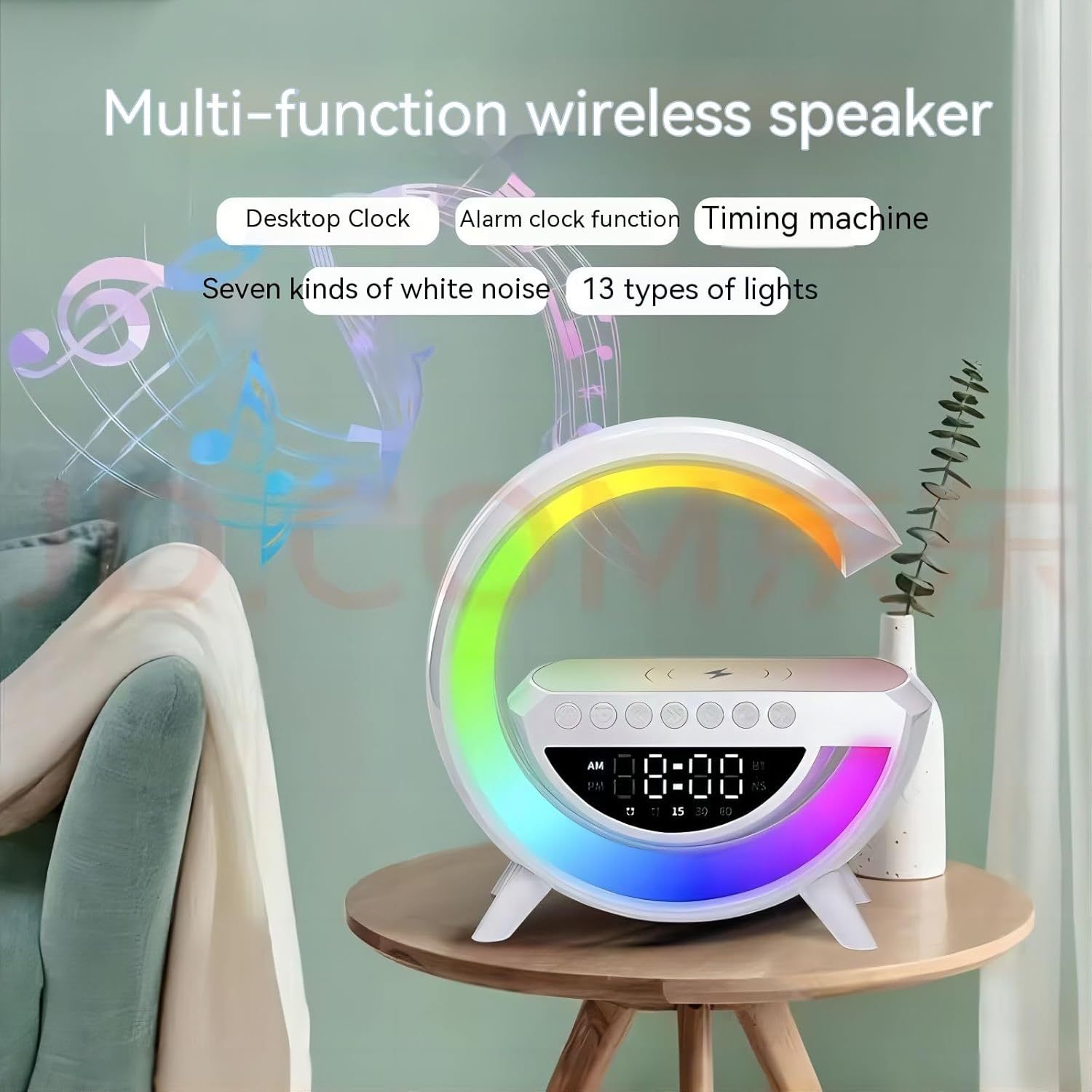 🔥Last Day 49% OFF🧶G-shaped Led Wireless Charging Speaker