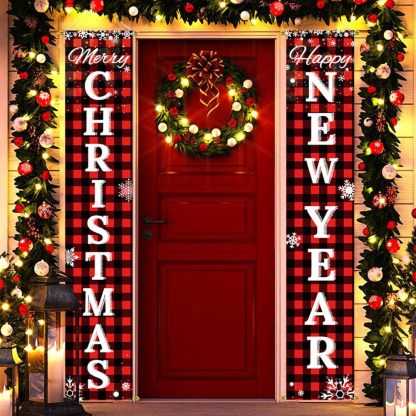 Christmas Decorations Outdoor Yard Front Porch Sign Set