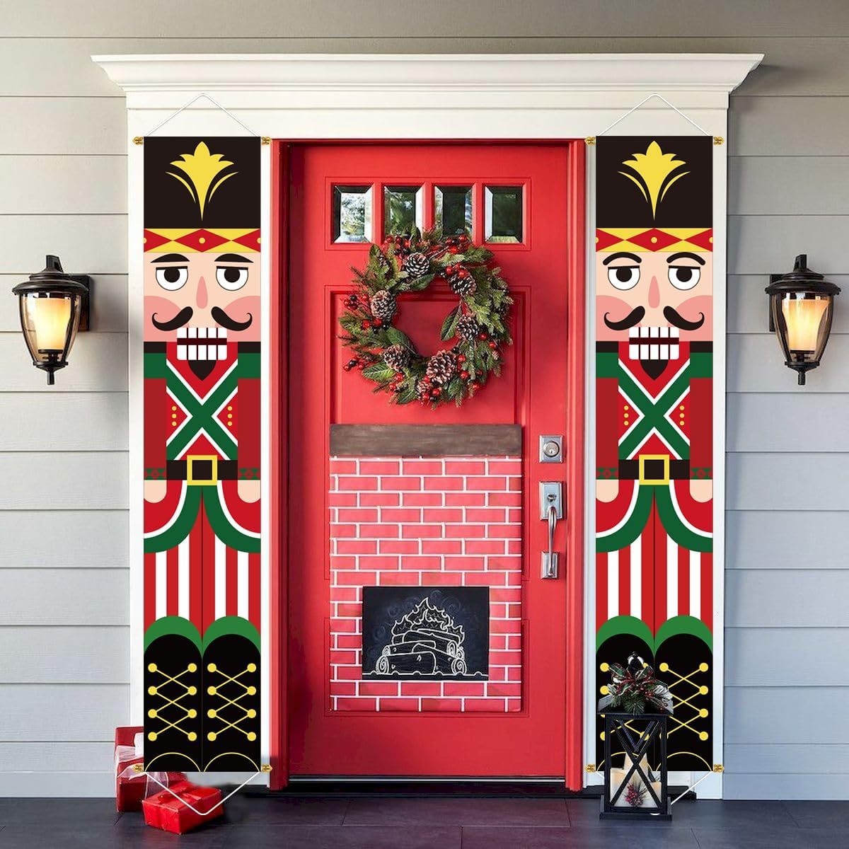 Christmas Decorations Outdoor Yard Front Porch Sign Set