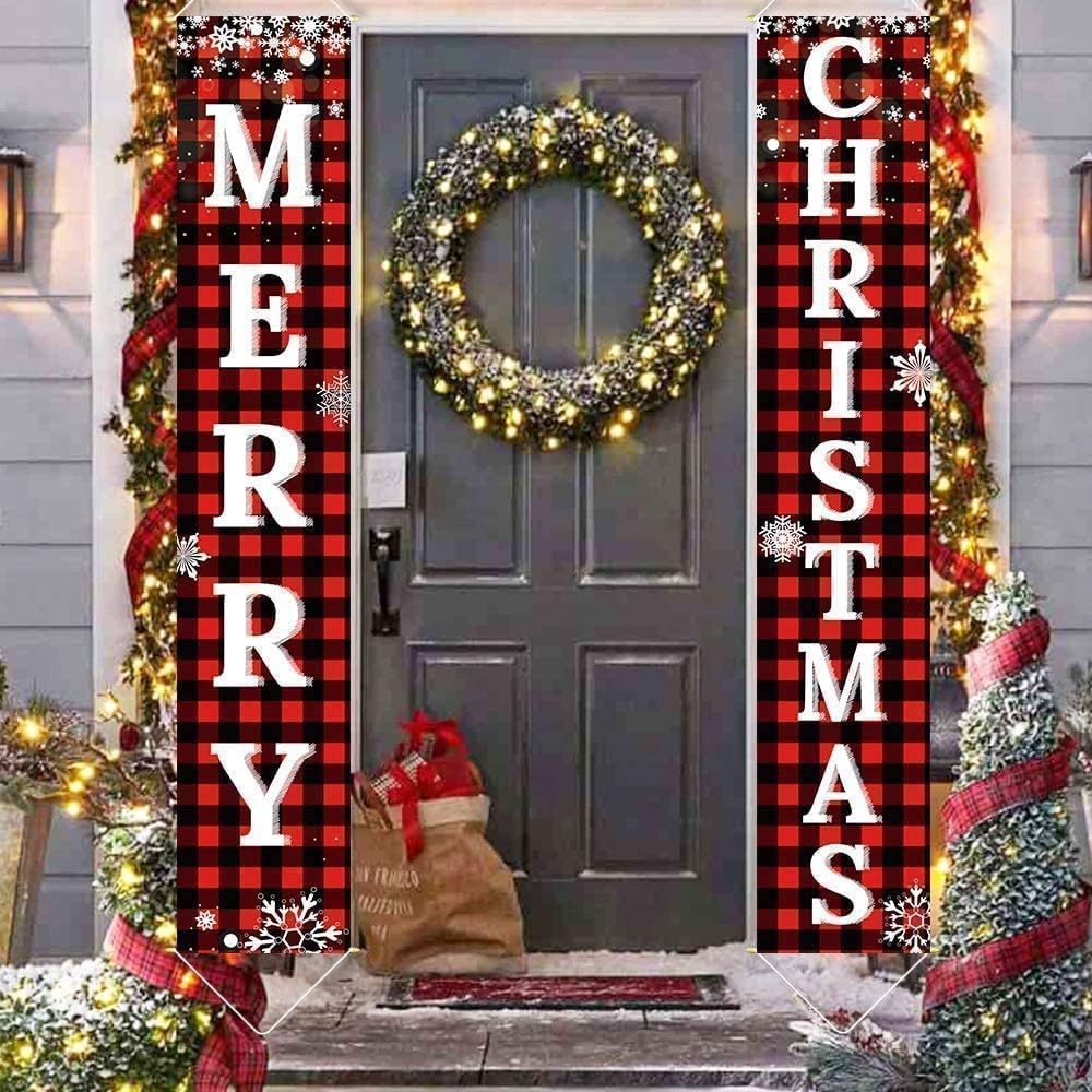 Christmas Decorations Outdoor Yard Front Porch Sign Set