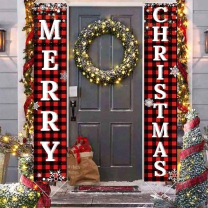 Christmas Decorations Outdoor Yard Front Porch Sign Set