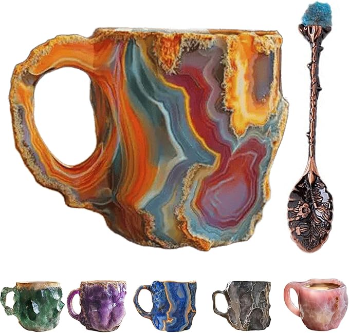 Last 4 hours 57% OFF -2024 New Mineral Crystal Coffee Mugs