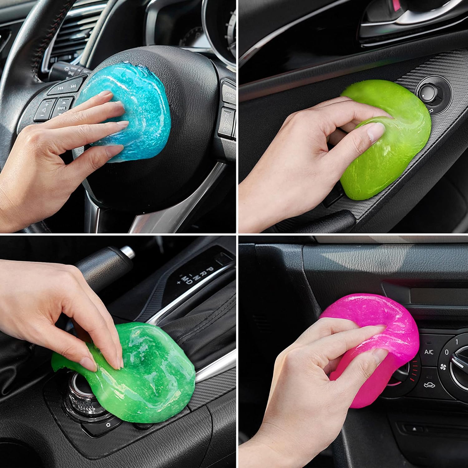 4 Pack Cleaning Gel for Car,320g (2.8oz/pcs)