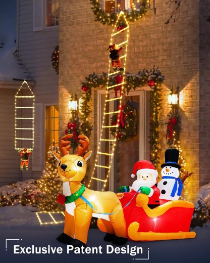 🎅Christmas Sale🎄 LED Christmas Lights with Santa Claus