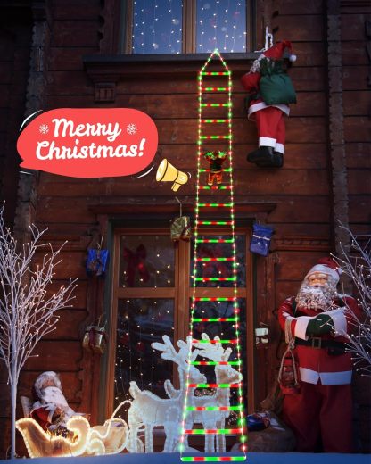 🎅Christmas Sale🎄 LED Christmas Lights with Santa Claus