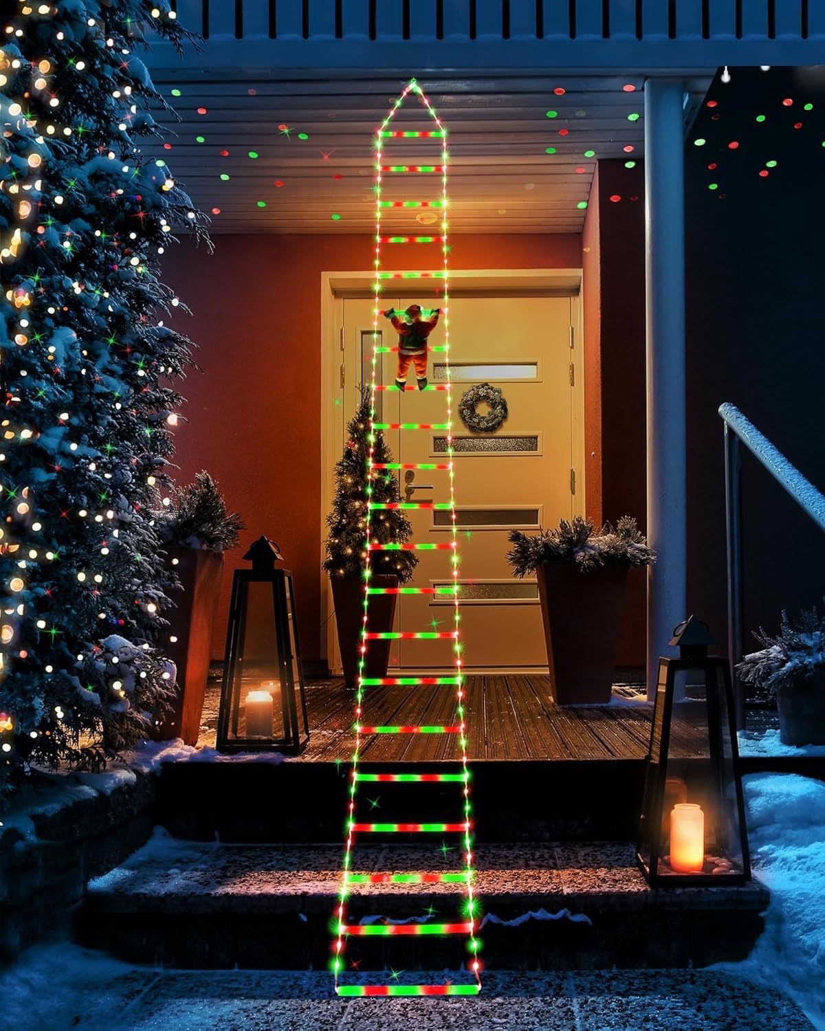 🎅Christmas Sale🎄 LED Christmas Lights with Santa Claus