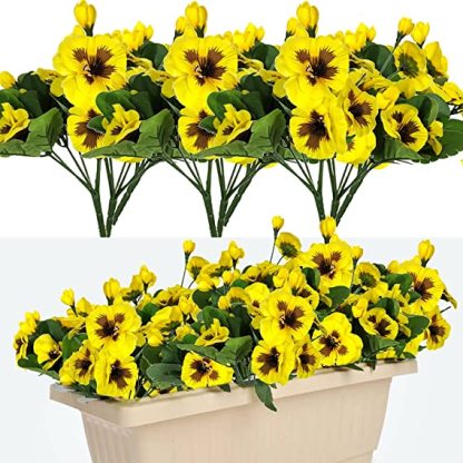 Outdoor Artificial Pansy Flowers💐