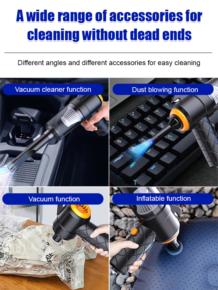 6-in-1 Wireless Powerful Car Vacuum Cleaner