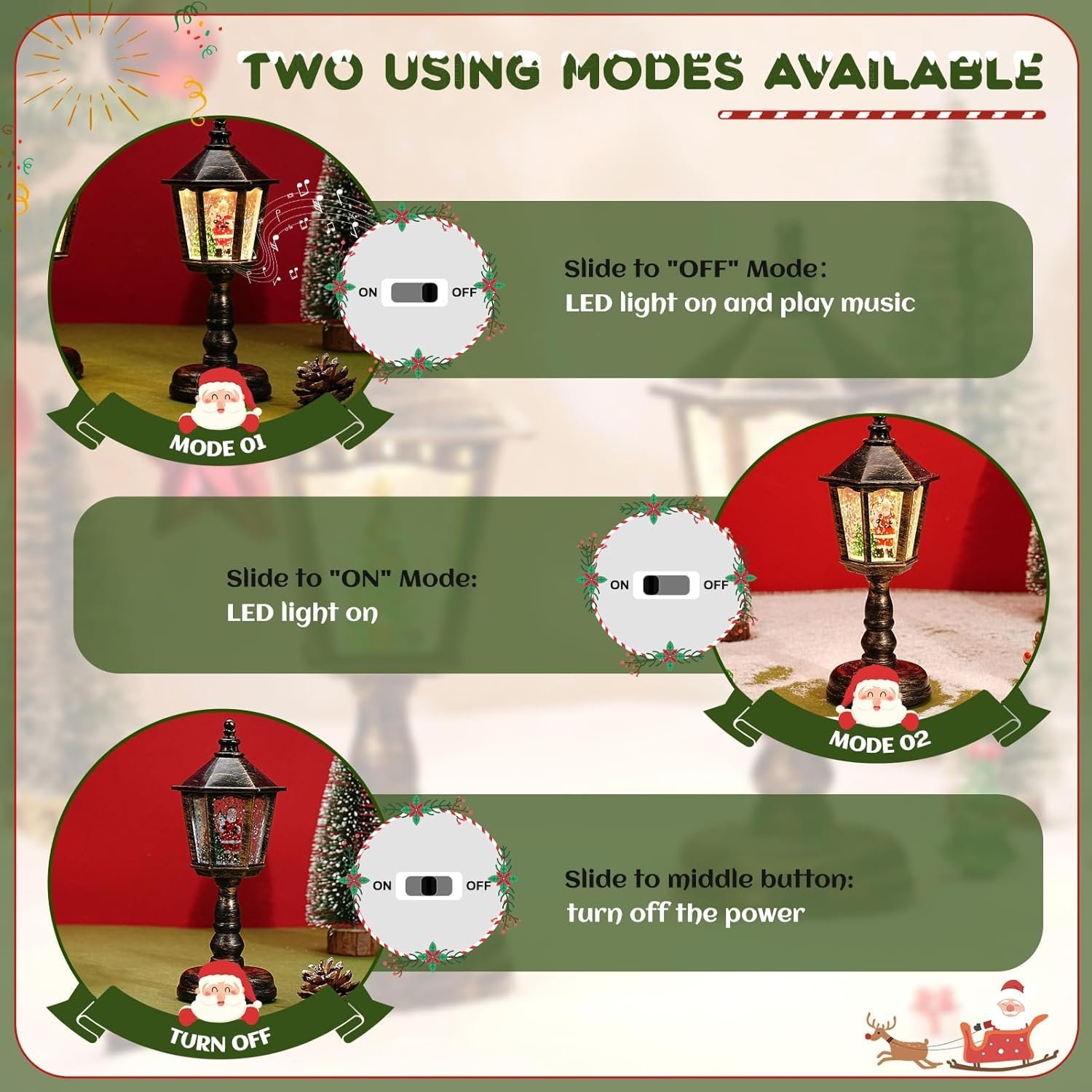 🎅🏻Early Xmas Sale 50%OFF🎅🏻 Christmas Table Lamp Snow Globe ❄️