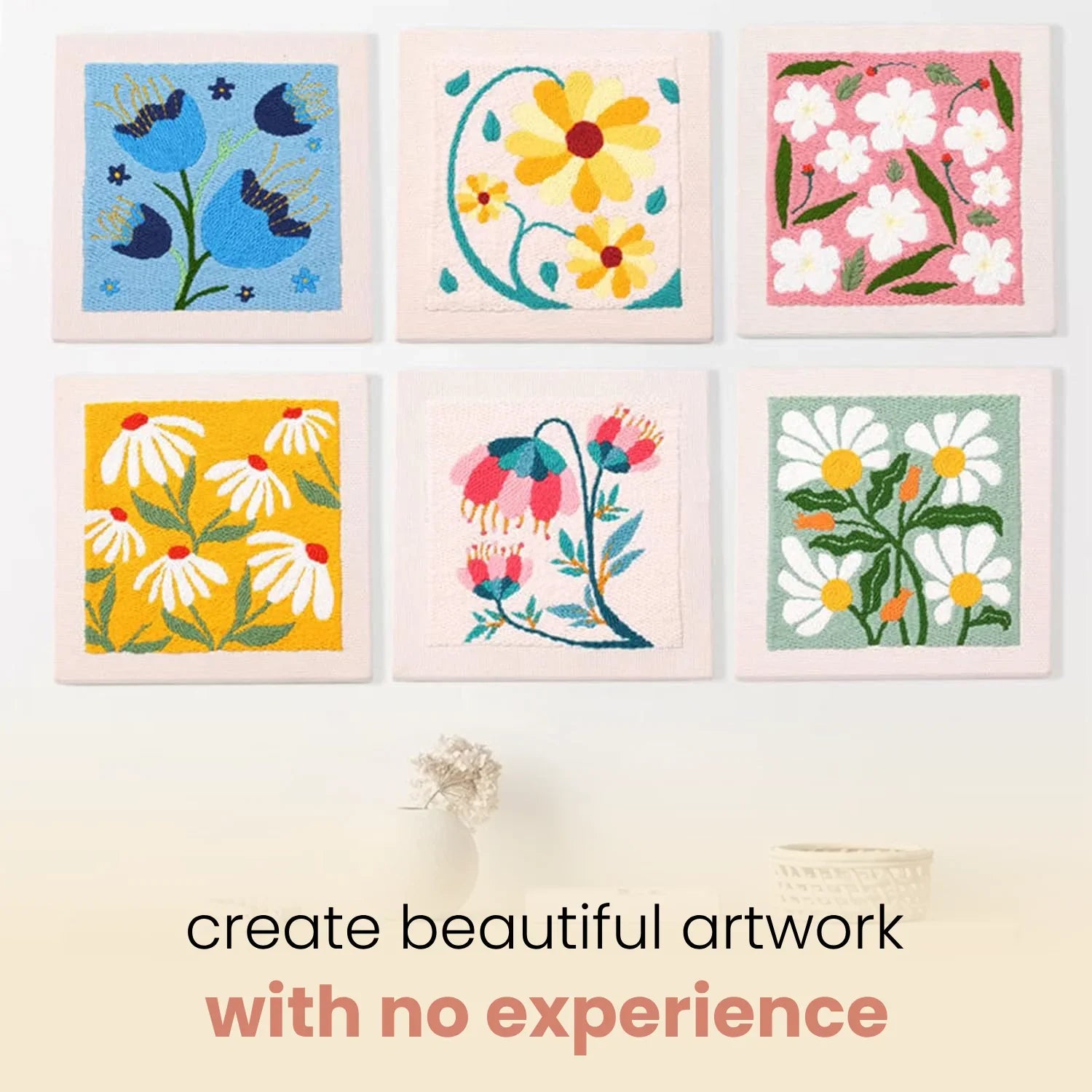 CalmStitch Punch Needle Kit with Threads