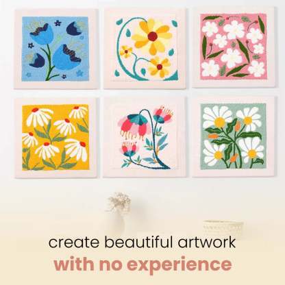 CalmStitch Punch Needle Kit with Threads