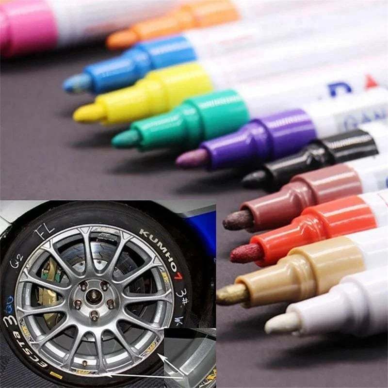 💝How To Make Your Car Look Cooler Instantly💝 Waterproof Tire Paint Pen