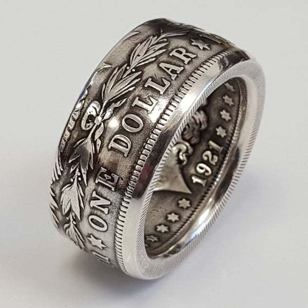 🎁1921 Classic Morgan Dollar Coin Ring