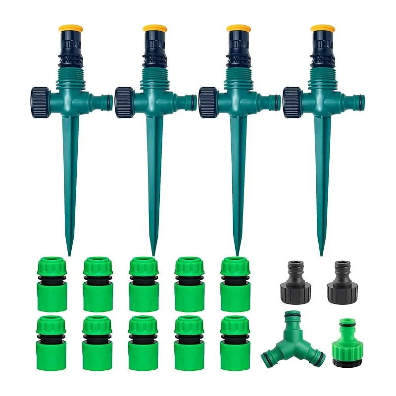 Arroseur Jardin,Arrosage Automatique pour Jardin,Arroseur de Pelouse 360,Arroseur de Jardin Multifonction-RéGlable Vec Raccord De Tuyau 1/2 et Y,Asperseur Arrosage,Arrosage Automatique Pelouse(Set 1)