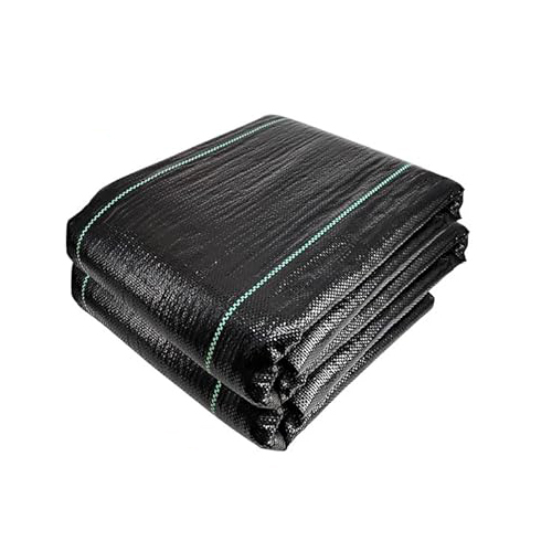 Toile de Paillage avec 30pcs de Piquets Contre Les Mauvais Herbes 10Mx2M en Fibres de Polypropylène Tissées Anti-UV 100g/m2 Résistant Aux Déchirures Piquets de Fixation Fournis