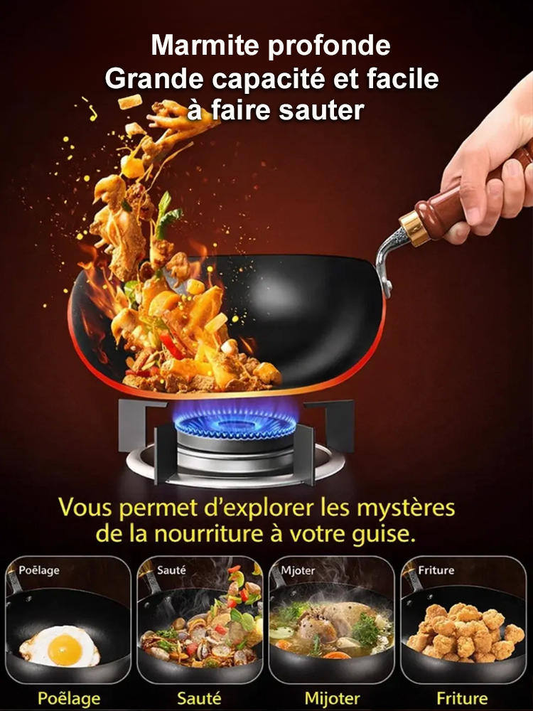 Poêle légère multifonction avec spatule en bois en édition limitée
