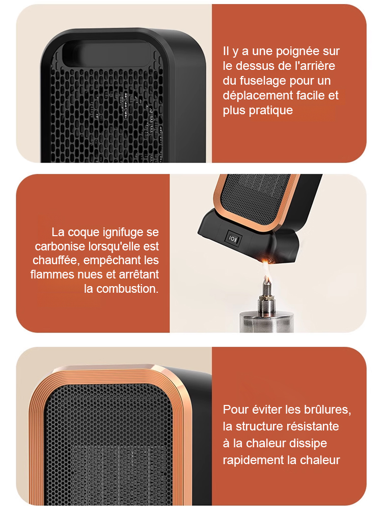 【Chauffe en 2 secondes】✨Nouveau radiateur intelligent développé par l'École Polytechnique de Paris💰Le deuxième à seulement 22 € !