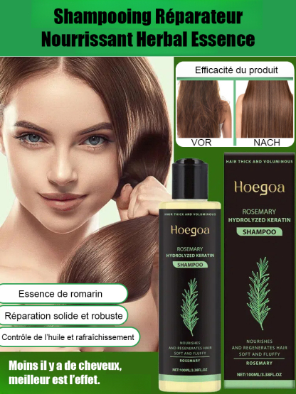 Shampooing aux extraits de plantes : Plus les cheveux sont clairsemés, meilleurs sont les résultats