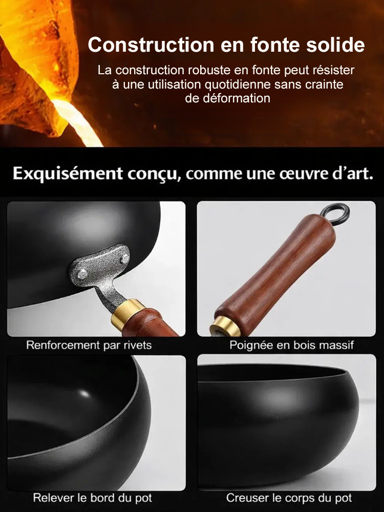 Poêle légère multifonction avec spatule en bois en édition limitée