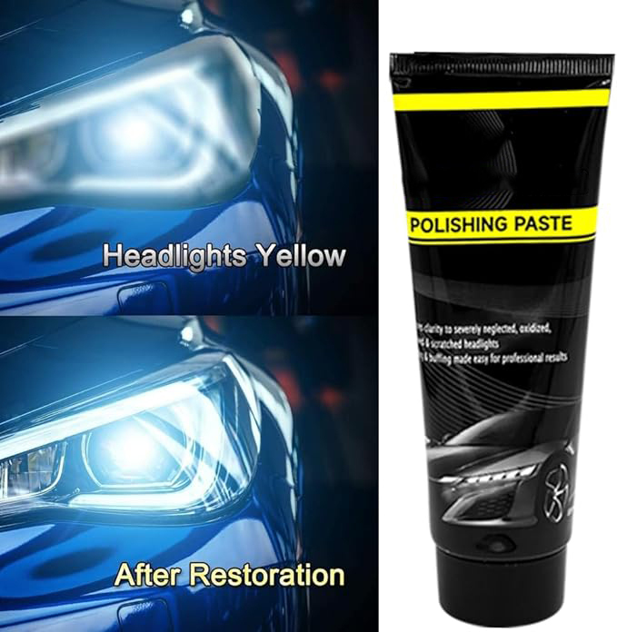 Kit de restauration de phares de voiture pour restauration de phares de voiture pour restaurer les phares troubles, restaurateur de phares jaunâtres ou usés