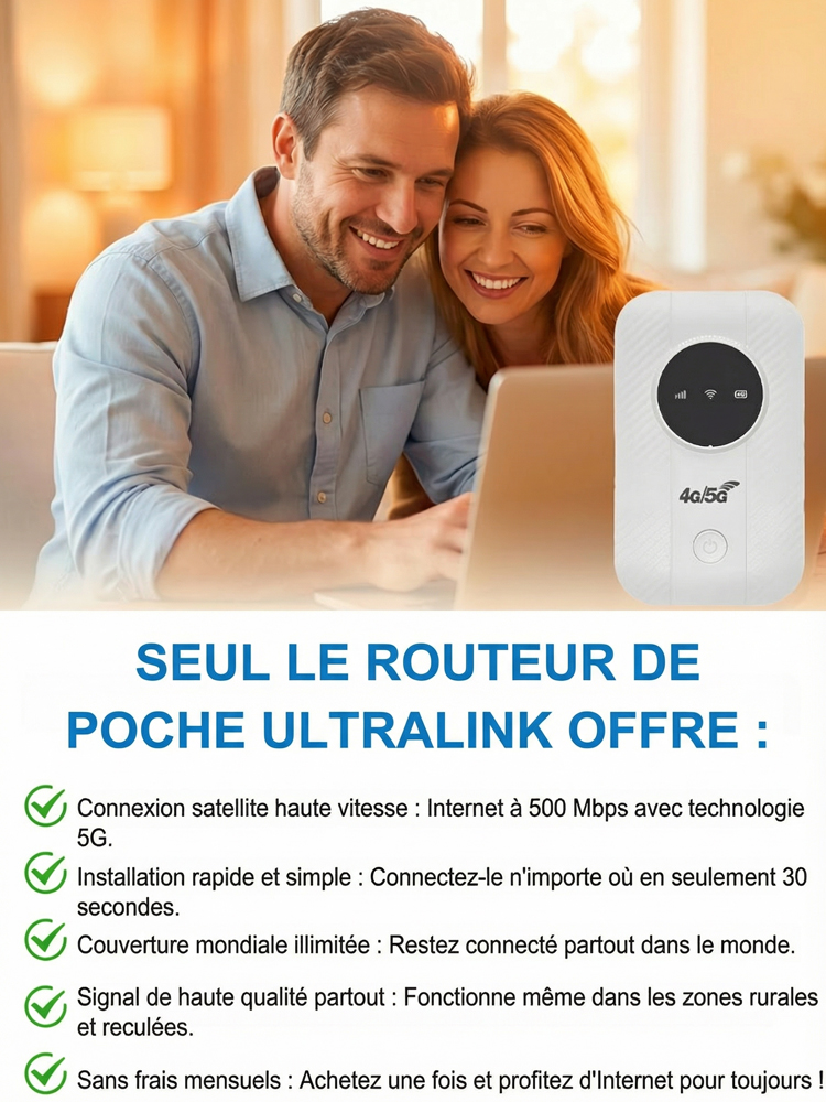 【Internet gratuit dans votre poche】Routeur 5G